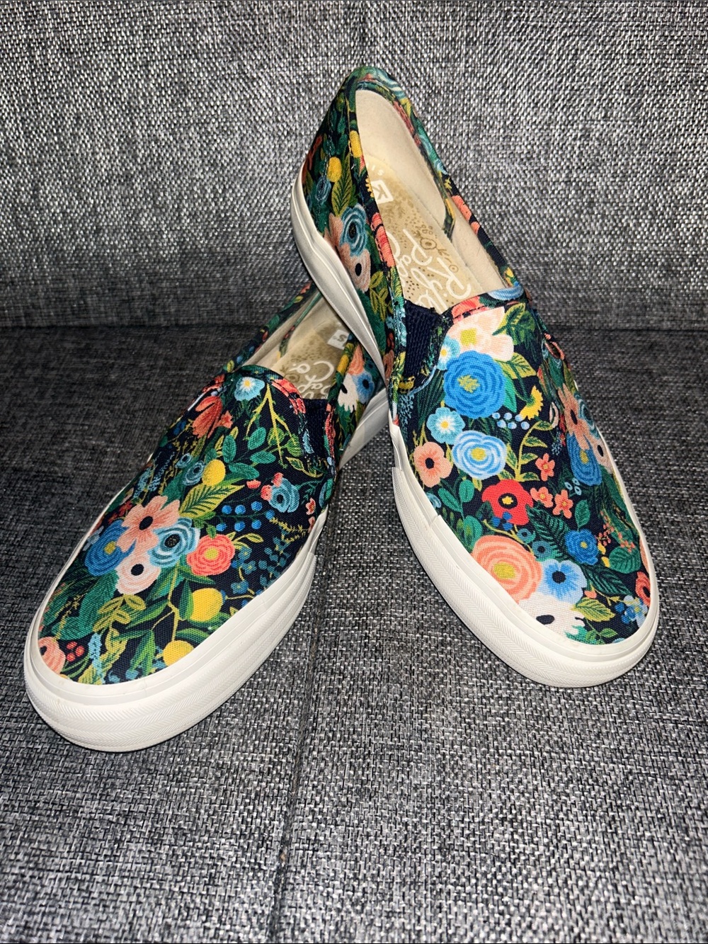 Keds Women’s Navy Floral Slip-On Sneakers - Picture 9 of 9
